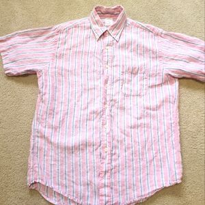 Brooks Brothers MENS short sleeve linen shirt